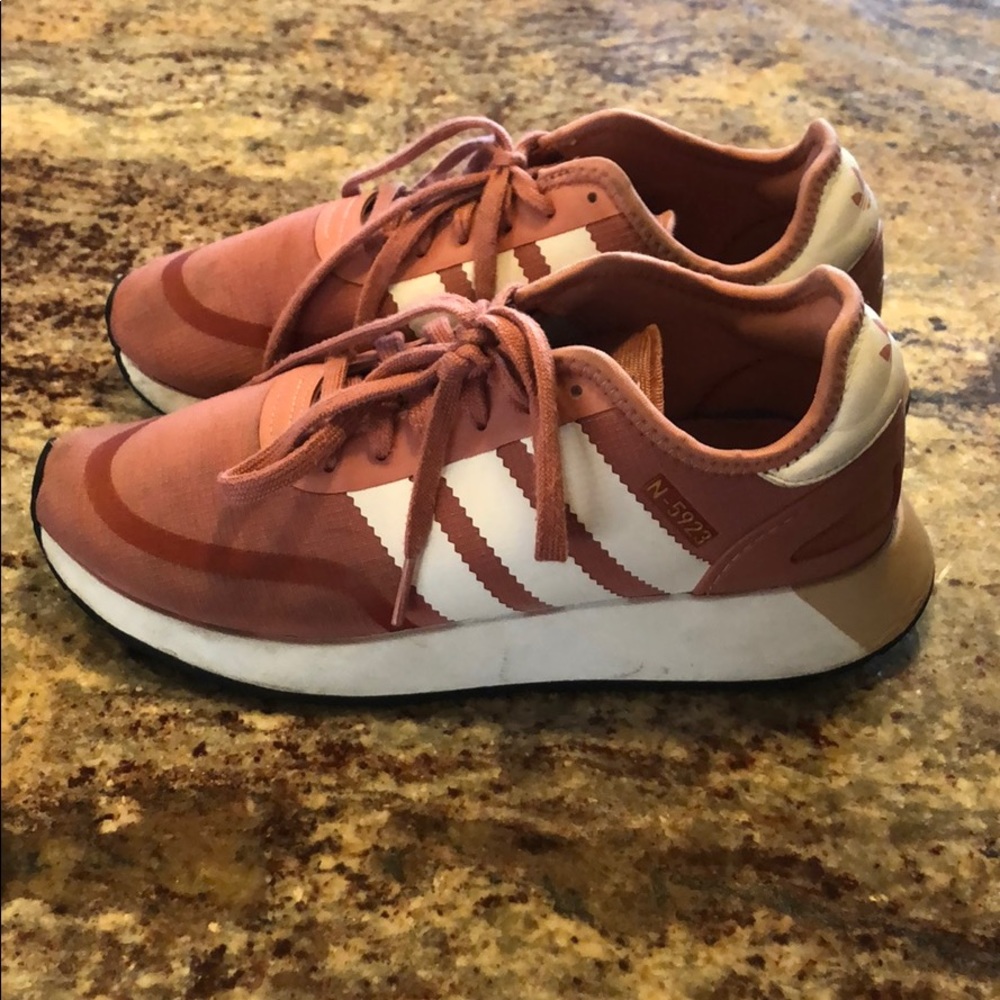 Pink adidas sneakers